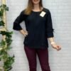 Blusa Patricia plisada con detalle de lazo T-36/42