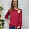 Blusa Patricia plisada con detalle de lazo T-36/42