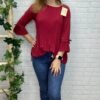 Blusa Patricia plisada con detalle de lazo T-36/42