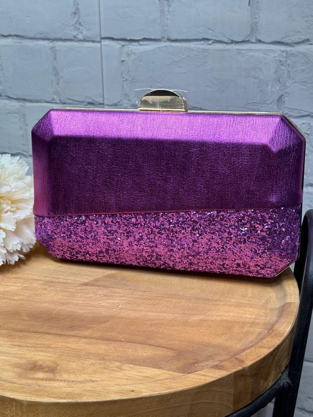 Bolso fiesta M0225 Con Purpurina