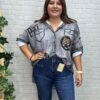 Camisa Malena T-44/52 Con Dibujo