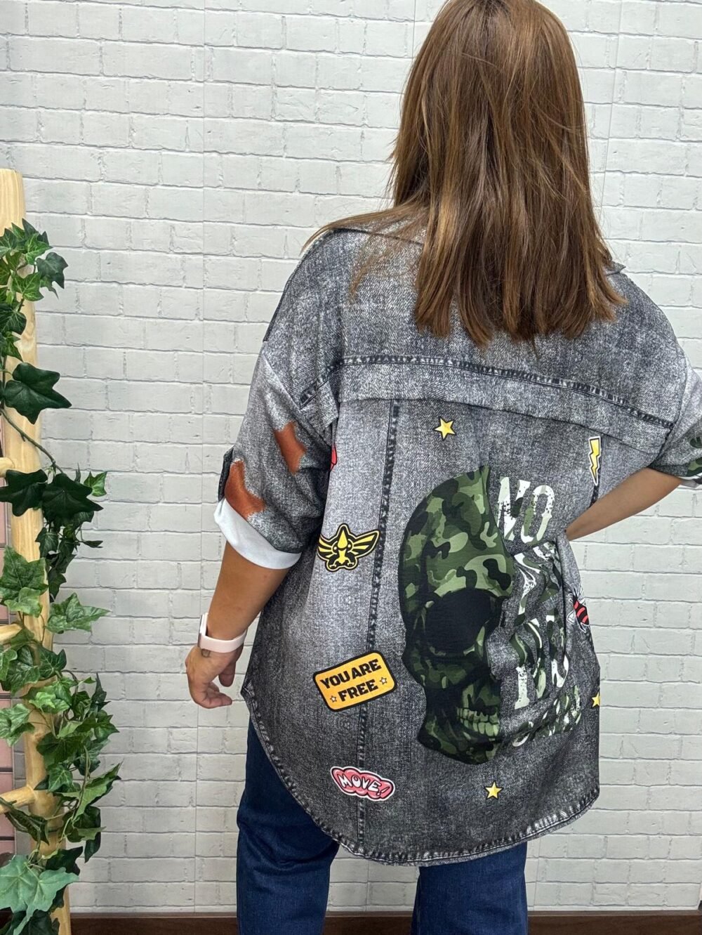 Camisa Malena T-44/52 Con Dibujo