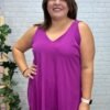 Mono tul buganvilla Trendy T-M/3XL Asimétrico