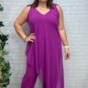 Mono tul buganvilla Trendy T-M/3XL Asimétrico