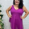 Mono tul buganvilla Trendy T-M/3XL Asimétrico