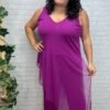 Mono tul buganvilla Trendy T-M/3XL Asimétrico