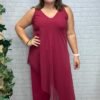 Mono tul granate Trendy T-M/3XL Asimétrico
