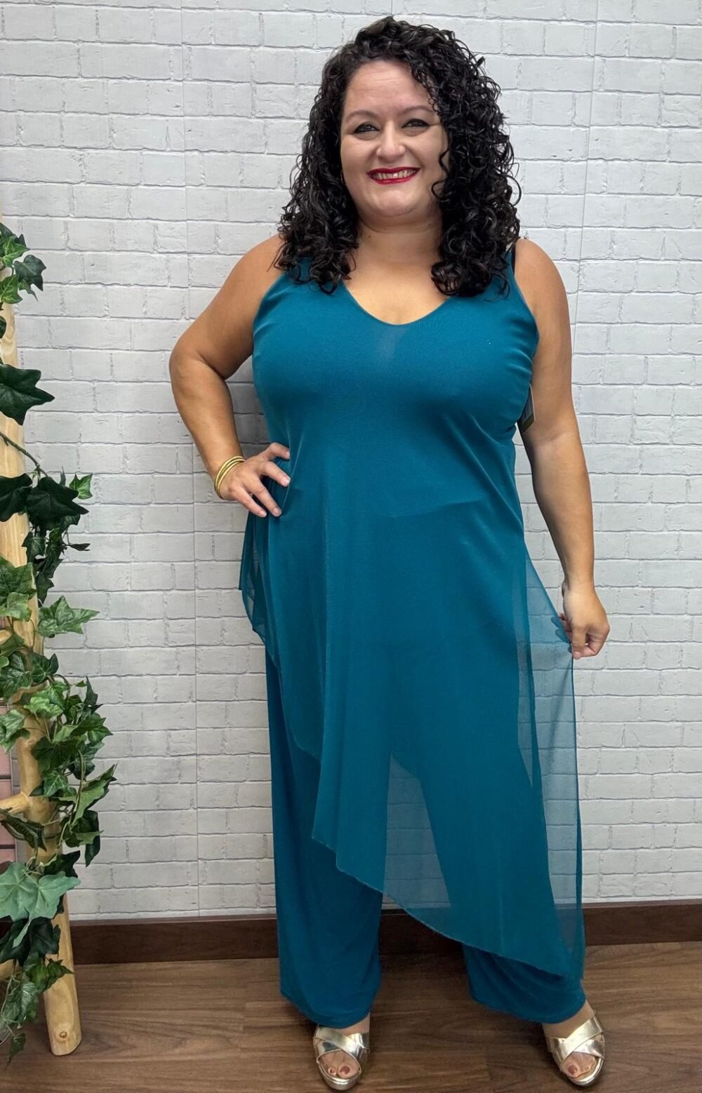 Mono tul oceano Trendy T-M/3XL Asimétrico - Imagen 4