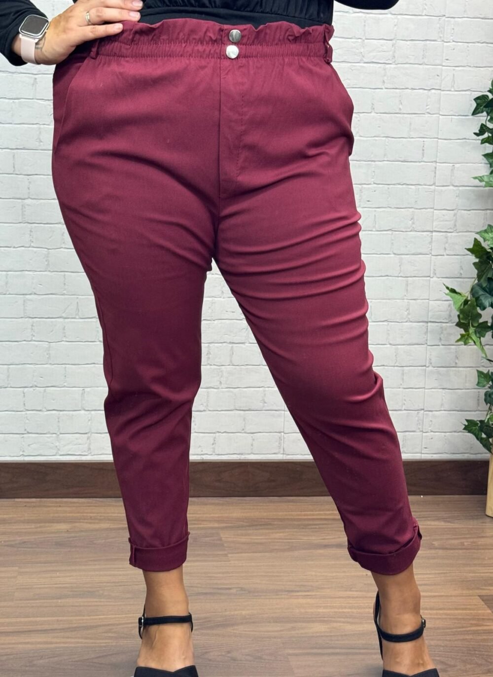 Pantalón Curvy Triana T-46/52 Con Goma En La Cintura