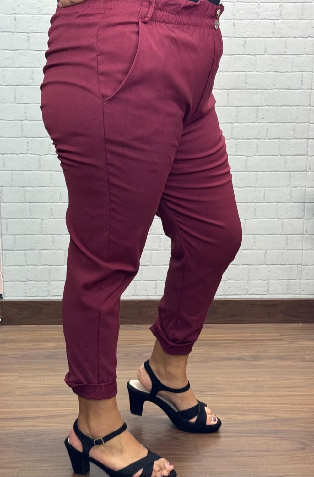 Pantalón Curvy Triana T-46/52 Con Goma En La Cintura