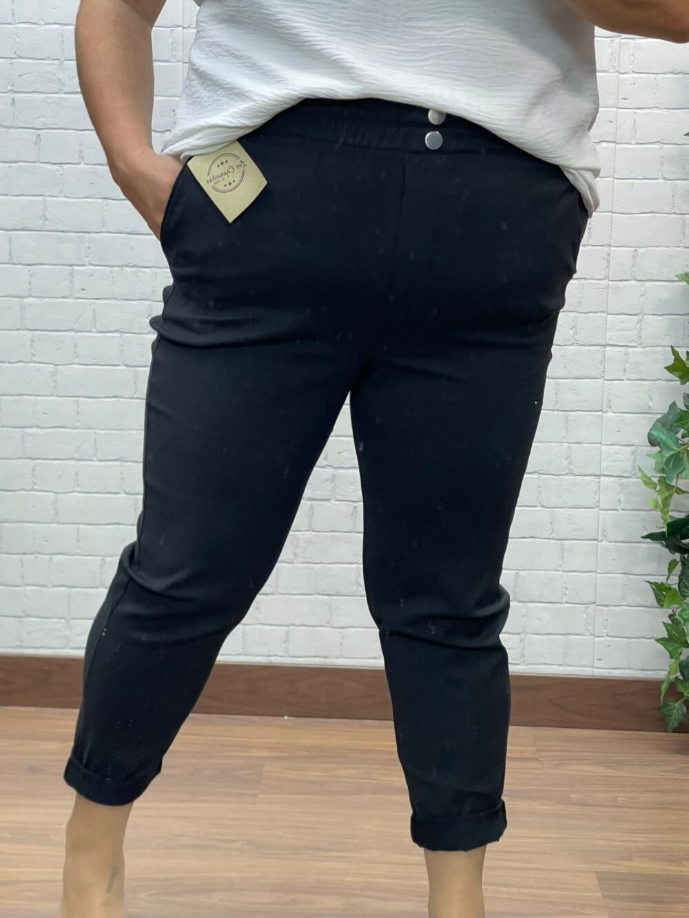 Pantalón Curvy Triana T-46/52 Con Goma En La Cintura