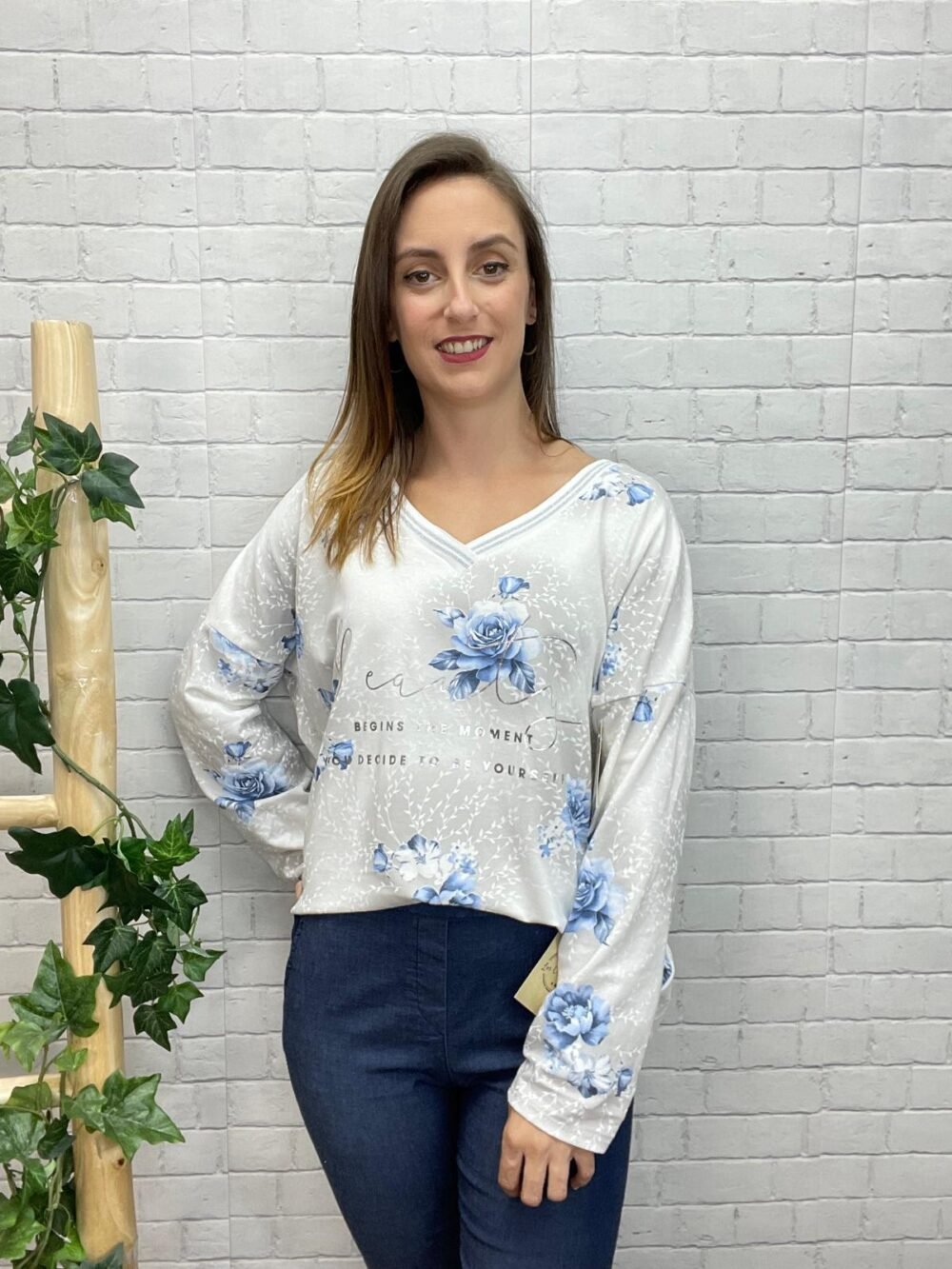 Sudadera Jeanette T-36/50 Estampado Floral