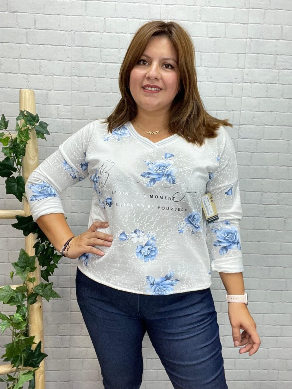 Sudadera Jeanette T-36/50 Estampado Floral