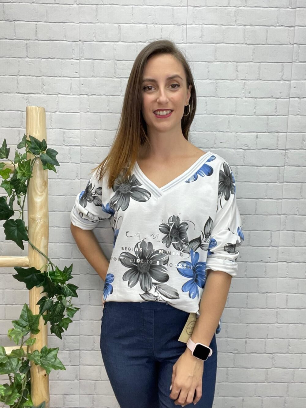 Sudadera Leonora T-36/50 Estampado Floral