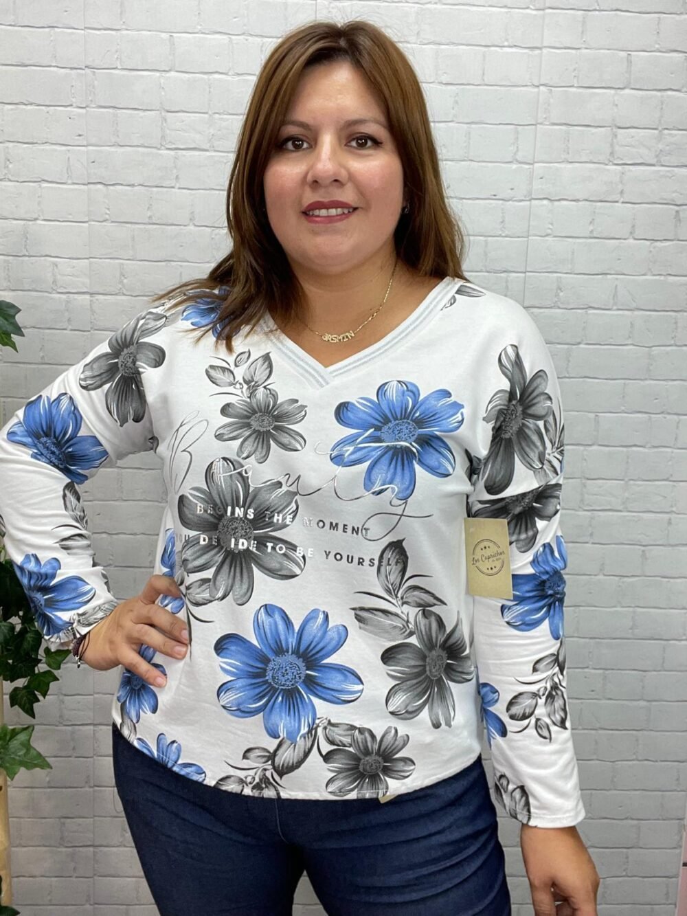 Sudadera Leonora T-36/50 Estampado Floral