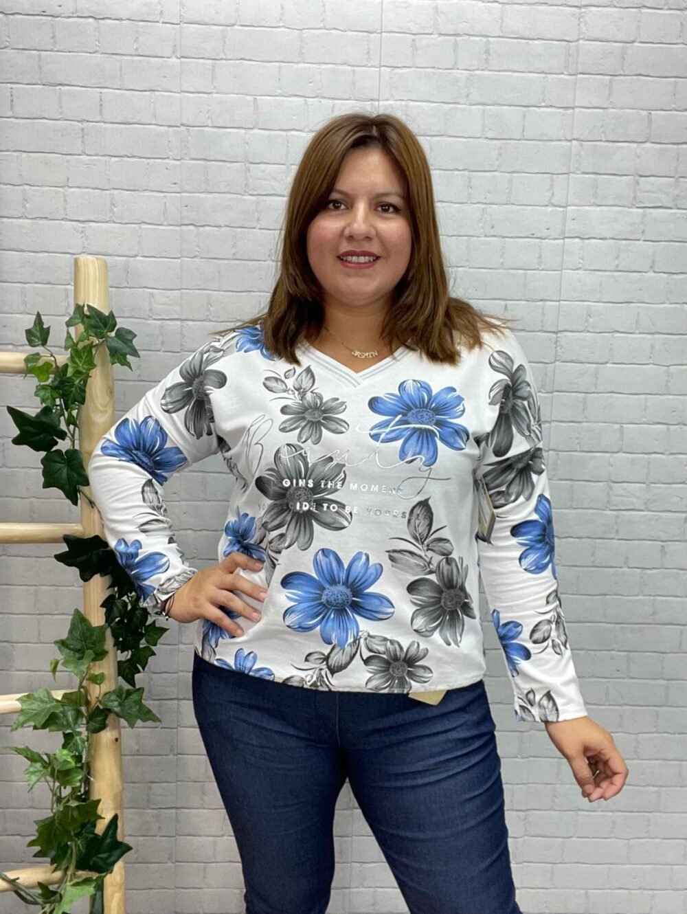 Sudadera Leonora T-36/50 Estampado Floral