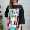 Vestido Diva Anabel Lee T-S/2XL Con Dibujo
