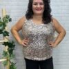 Blusa Nora T-44/54 Con Lentejuelas