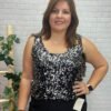 Blusa Nora T-44/54 Con Lentejuelas