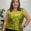 Blusa Nora T-44/54 Con Lentejuelas
