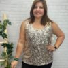 Blusa Nora T-44/54 Con Lentejuelas