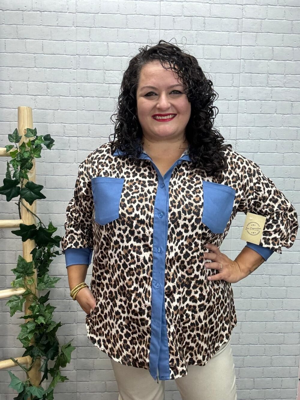 Camisa Fiorella T-46/50 Animal Print