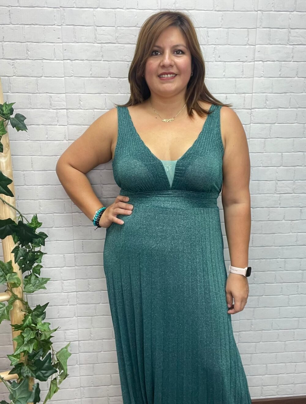 Vestido Ona T-42/46 Plisado
