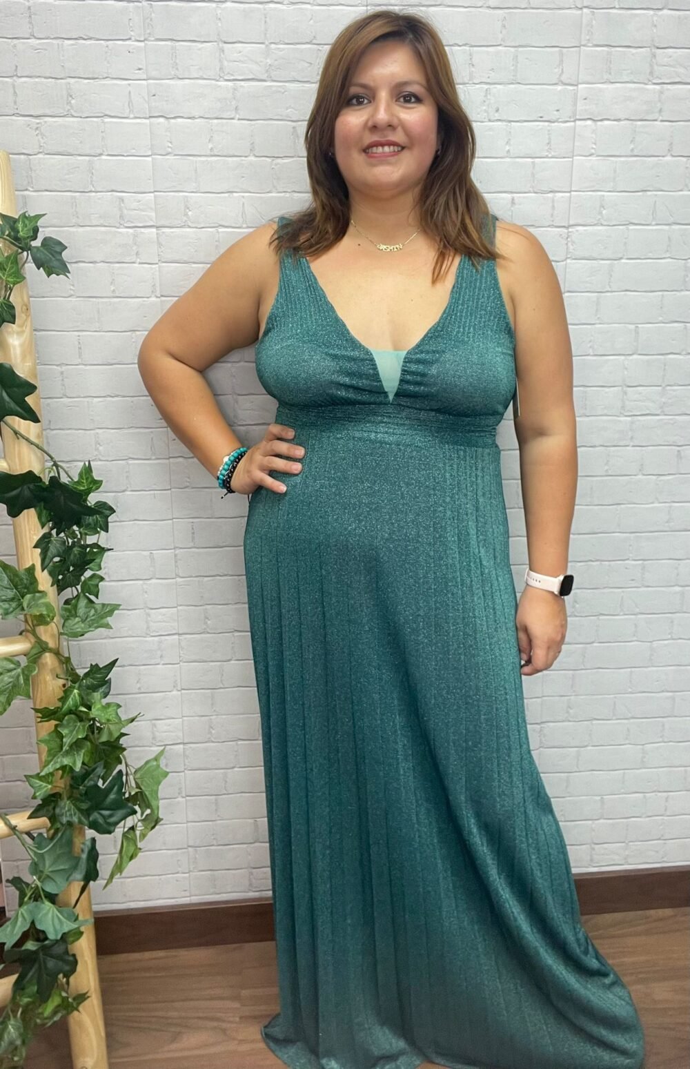 Vestido Ona T-42/46 Plisado