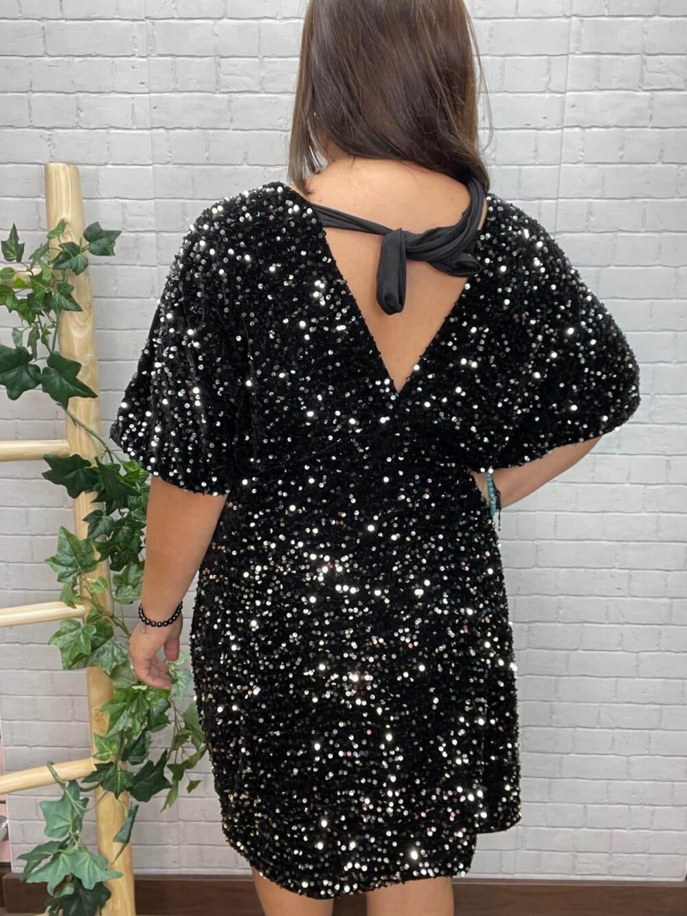 Vestido Aybar T-46/50 Con Lentejuelas