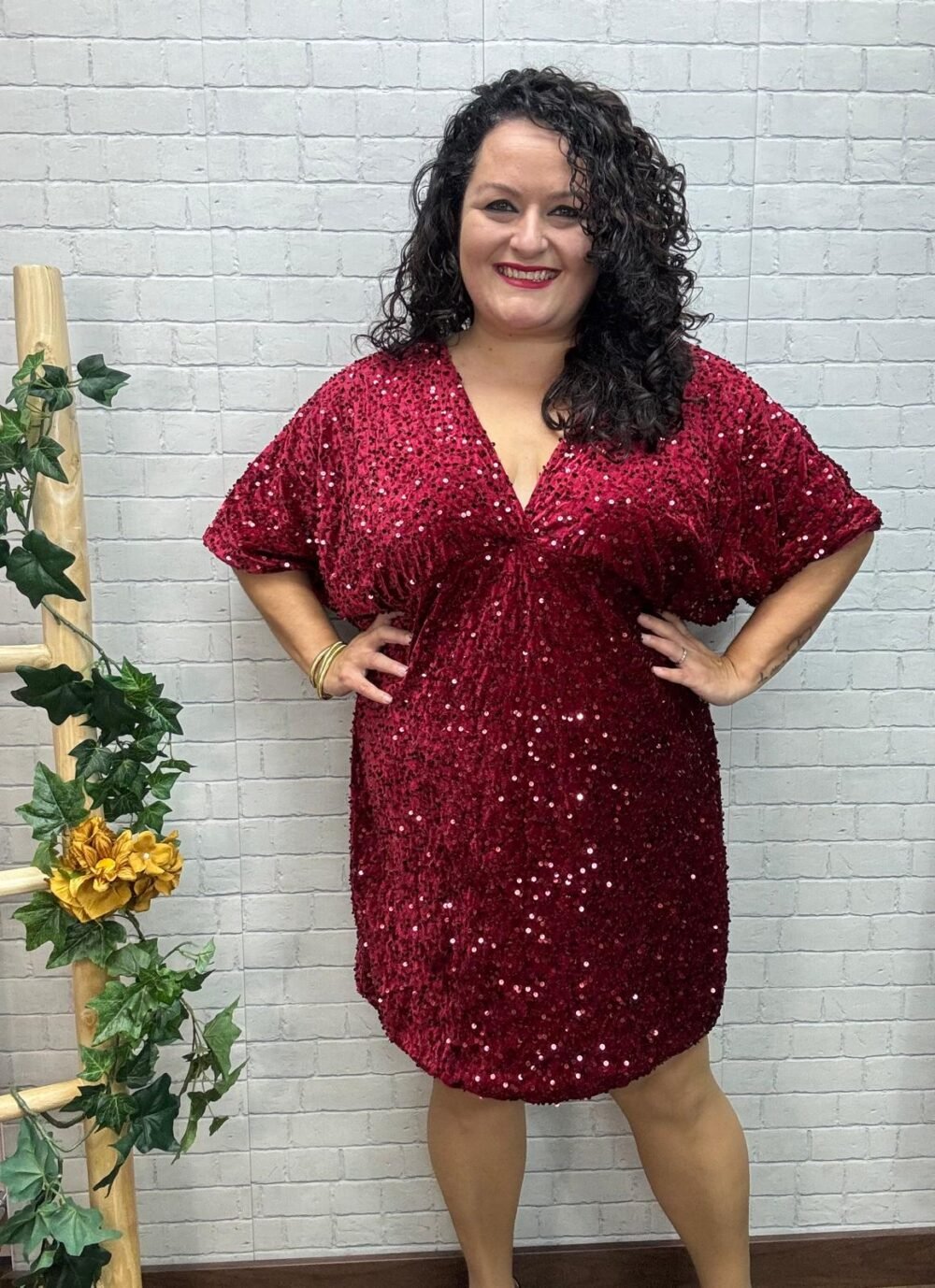 Vestido Aybar T-46/50 Con Lentejuelas