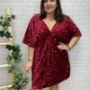 Vestido Aybar T-46/50 Con Lentejuelas