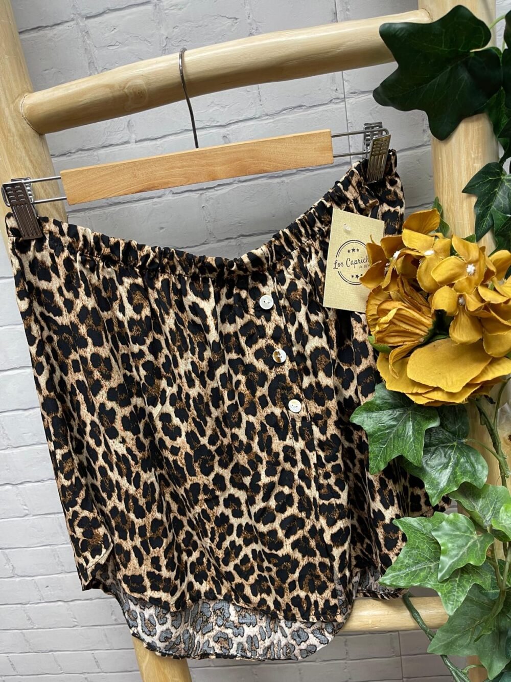 Bajo camisa leopardo T-44/50 Animal Print