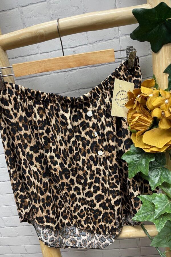 Bajo camisa leopardo T-44/50 Animal Print