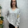 Jersey Johana T-36/44 Con Plumas Y Brillo