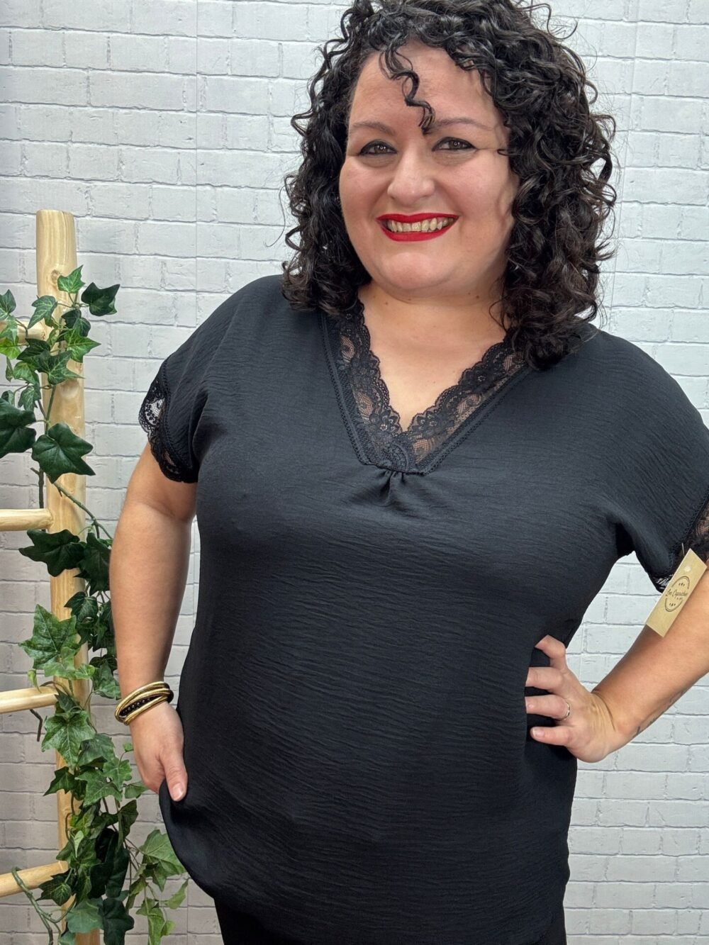 Blusa Maeva T-44/50 Con Puntilla - Imagen 11