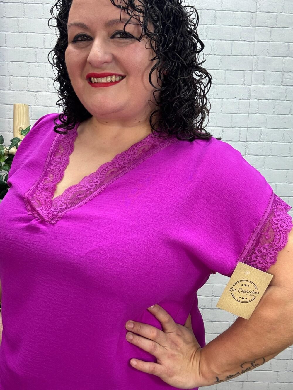 Blusa Maeva T-44/50 Con Puntilla - Imagen 9