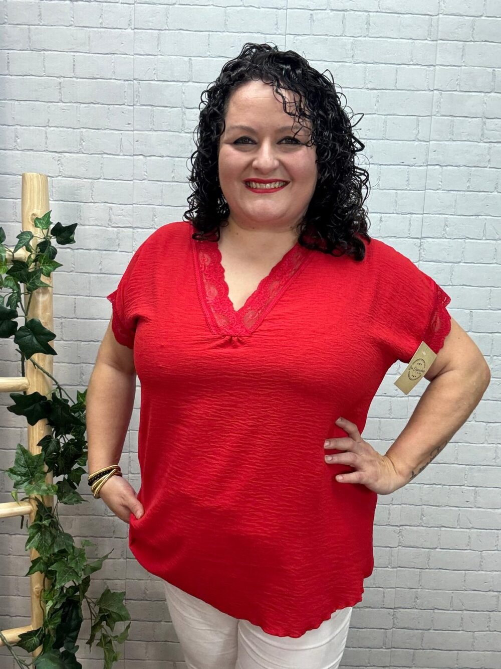Blusa Maeva T-44/50 Con Puntilla - Imagen 7