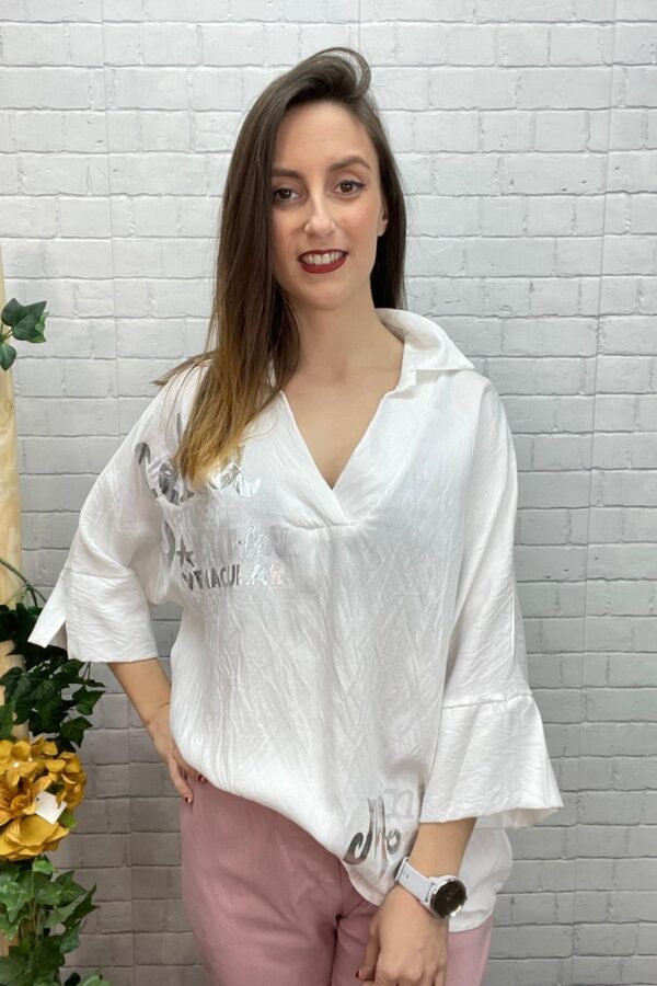 Blusa Natalia T-36/44 Bajo Asimétrico