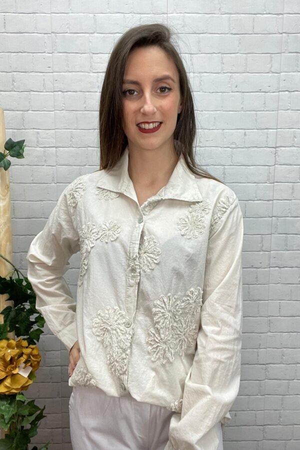 Camisa Marcela T-36/44 Dibujo Bordado