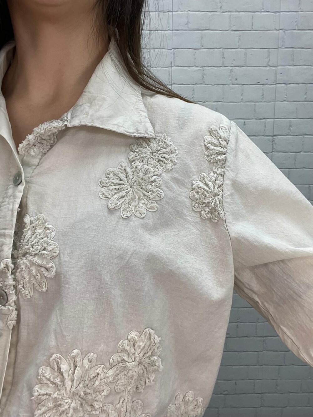 Camisa Marcela T-36/44 Dibujo Bordado