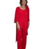 Conjunto Paris rojo T-46/54 Corte Asimétrico