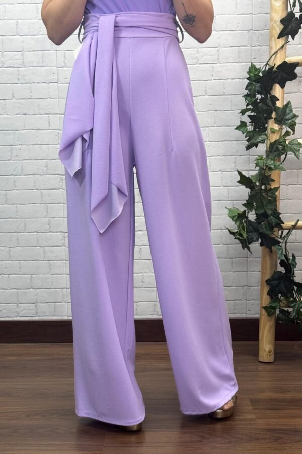 Pantalón Jali malva T-S/XL Tipo Palazzo