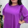 Vestido Elois morado T-46/56 Capeado