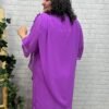Vestido Elois morado T-46/56 Capeado