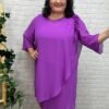 Vestido Elois morado T-46/56 Capeado