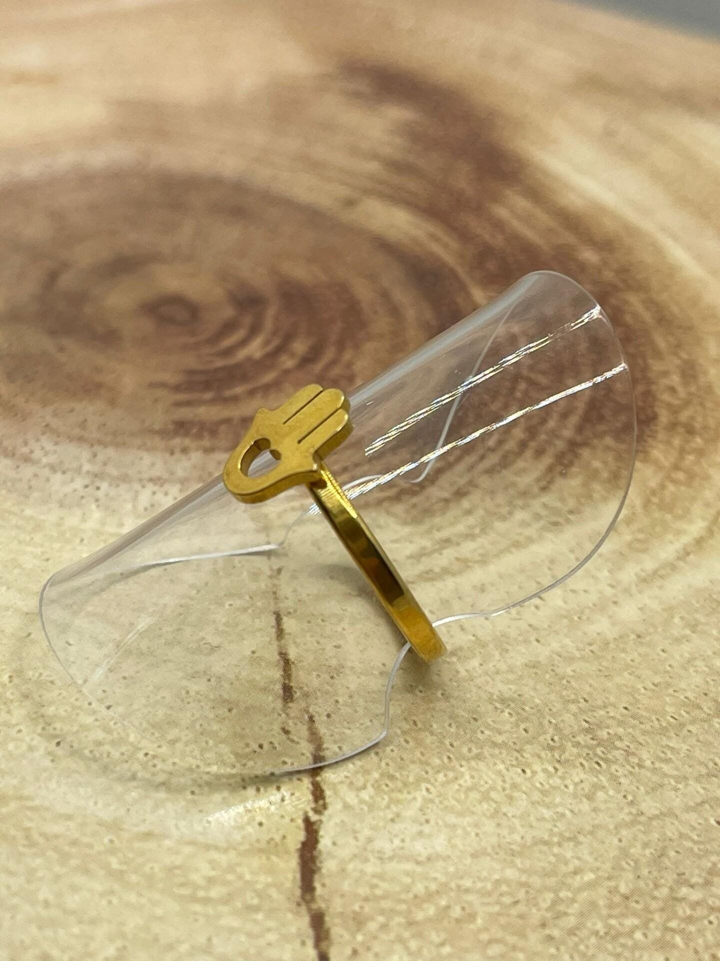 Anillo Acero Inoxidable ac0024 dorado - Imagen 2