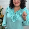 Blusa Lara T-46/52 Con Volantes