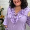 Blusa Lara T-46/52 Con Volantes