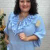 Blusa Lara T-46/52 Con Volantes