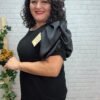 Blusa Lucia T-46/52 Manga Abullonada